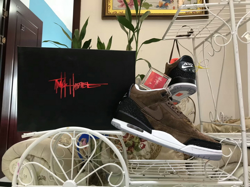 Authentic Air Jordan 3 JTH NRG Tinker“brown black”